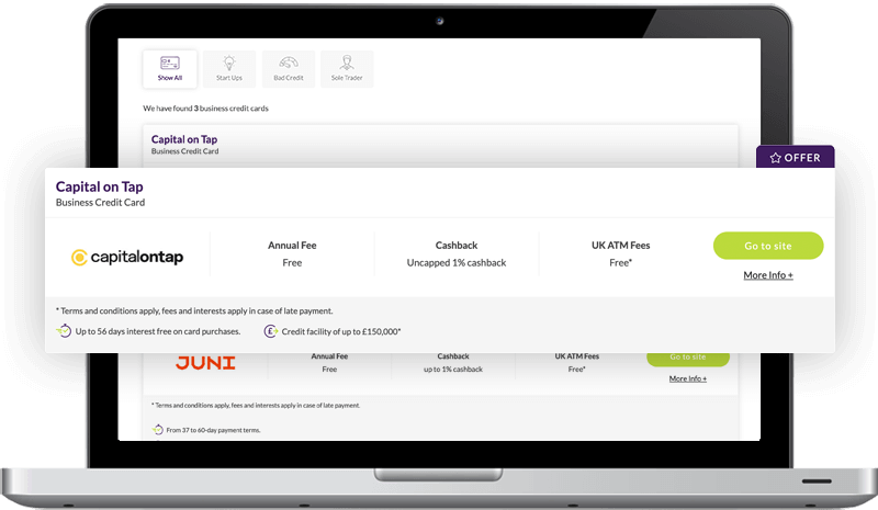 Capalona business credit cards