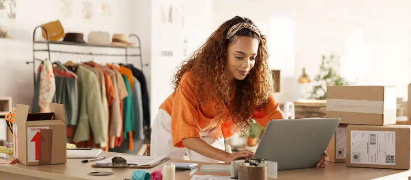 Etsy store owner applying for a business loan