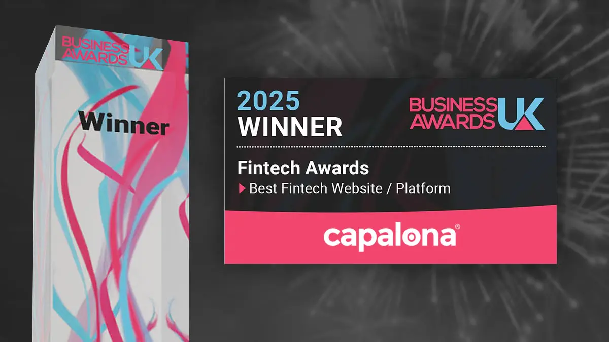 Capalona Wins Best Fintech Website / Platform 2025 at Business Awards UK! image