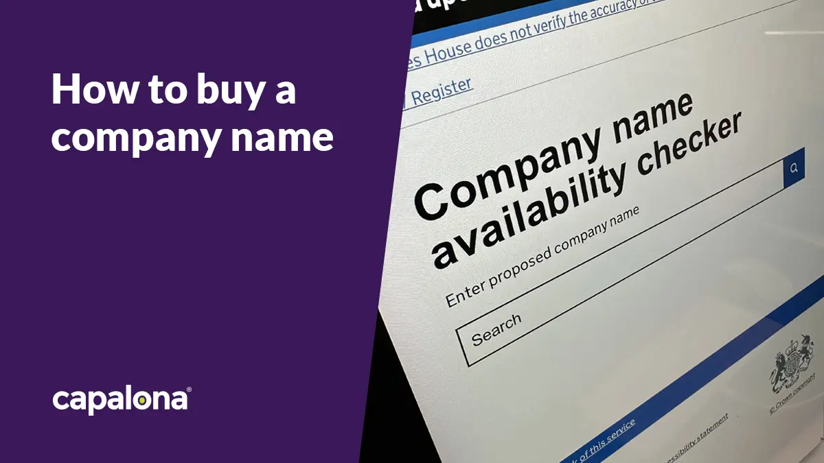 How to buy a company name image